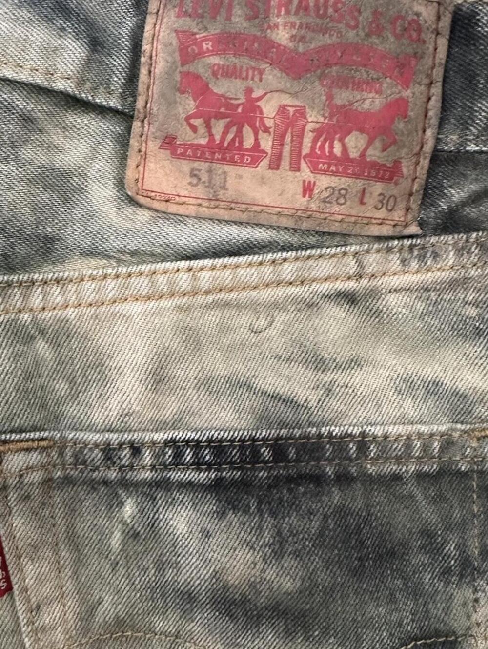 Levis 511 Jeans 28 Art Dye - Picture 5 of 5